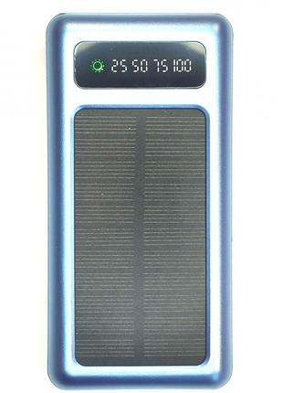 Зовнішній акумулятор із сонячною панеллю Power bank UKC 8285 1...