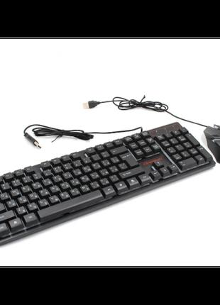 Клавіатура з кольоровою підсвіткою USB UKC HK-6300TZ для ПК з ...