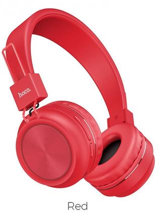 Бездротові Bluetooth-навушники HOCO W25 Promise Червоні