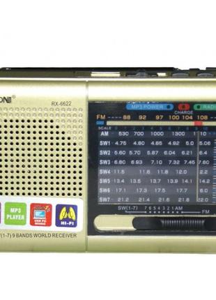Радіоприймач колонка з радіо FM USB MicroSD Golon RX-6622 на а...