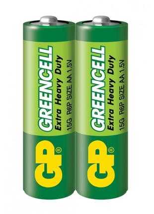 Батарейка GP Greencell 15G-S2, R6, АА, 1.5V 2 шт.
