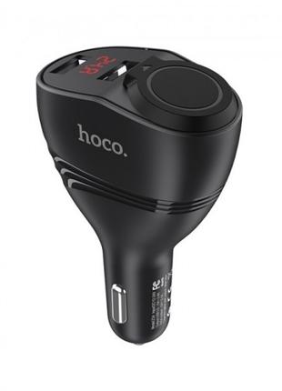 Автомобільна зарядка Hoco Z34 3,1 А (2 USB) дисплей + розгалуж...