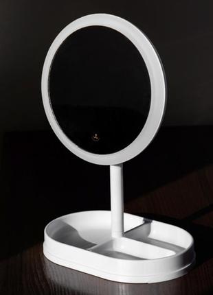 Настольное зеркало с подсветкой 31 см
