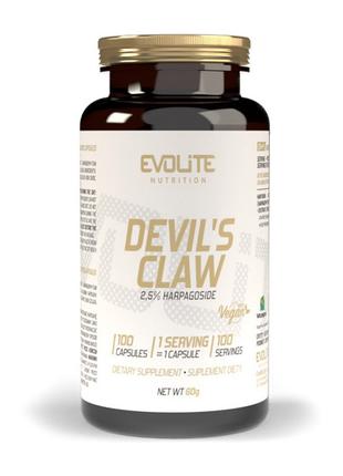 Натуральная добавка Evolite Nutrition Devil's Claw 500 mg, 100...