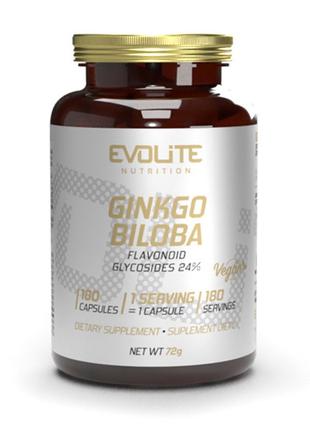 Натуральная добавка Evolite Nutrition Ginkgo Biloba, 180 вегак...