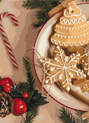 Картина по номерам "бабушкино печенье на рождество", в термопа...