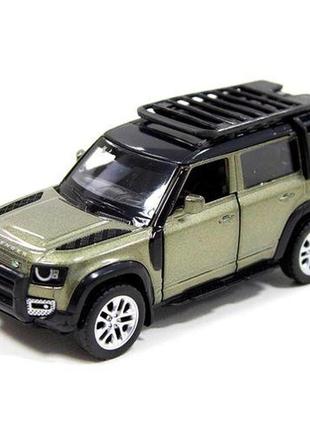 Металлическая машинка "land rover defender 110" (зеленый)