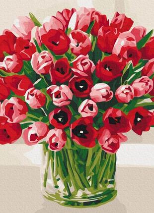 Картина за номерами букет тюльпанів 40x50 см