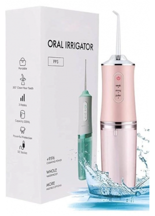 Ирригатор портативный электрический oral irrigator s3j2 для зу...