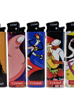 Запальнычка Cricket Design Editions з малюнком (5шт)
