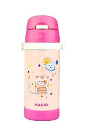 Термос питний дитячий Magio MG-1049P 350 мл рожевий