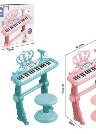 Пианино MTK 022 (12) 2 цвета, подсветка, микрофон, 10 мелодий,...