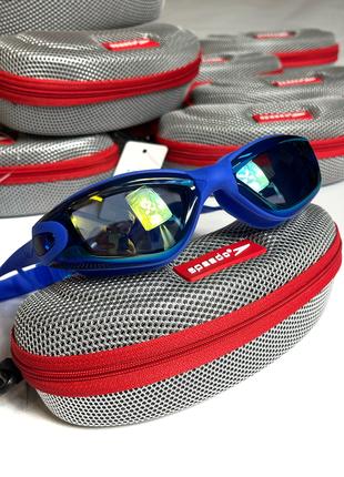 Очки для плавания Speedo AquaSurf с берушами Синие