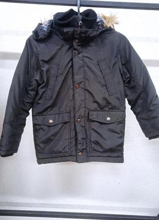 Зимняя тёплая куртка для мальчика 7-8 лет, рост 128 см h&m