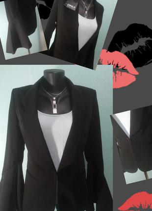 Мега стильный блейзер, пиджак черного цвета only p-p s