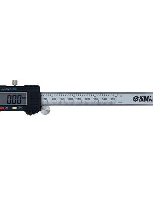 Штангенциркуль цифровий 150мм точність 0.02 мм (пенал), SIGMA ...