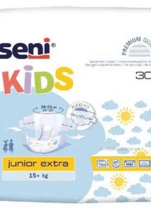 Підгузки дитячі Seni Kids Junior Extra 15+ кг 30 шт.