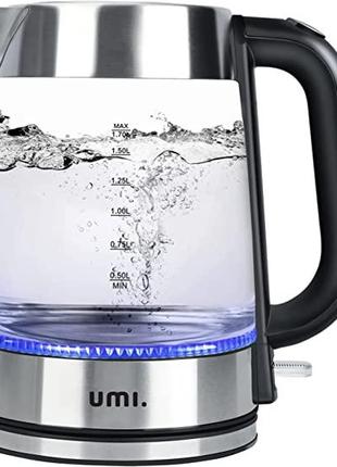 Электрический стеклянный чайник Umi 3000 Вт, 1,7 литра