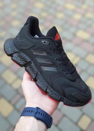 Adidas vento чорні з червоним кросівки чоловічі легкі весняні ...