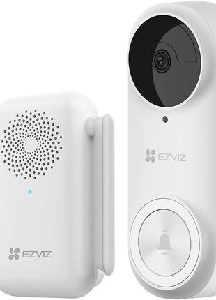 Беспроводной видеозвонок видеодомофон EZVIZ DB2 2K с батарейны...