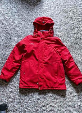 Красная лыжная зимняя мужская термокуртка