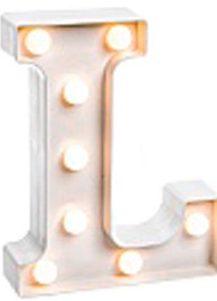 Буква L декоративная с LED подсветкой