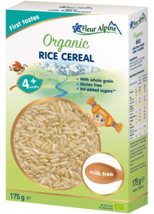 Детская каша Fleur Alpine Organic Rice Рисовая 175 г (47790506...