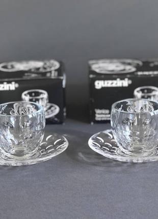 Кофейная чашка guzzini venice с блюдцем 2 шт