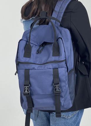 Молодежный рюкзак Канкун с ручками цвет синий материал оксфорд