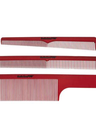 Набор расчесок BaByliss Pro Barberology 3 Barber Comb Set M4343E