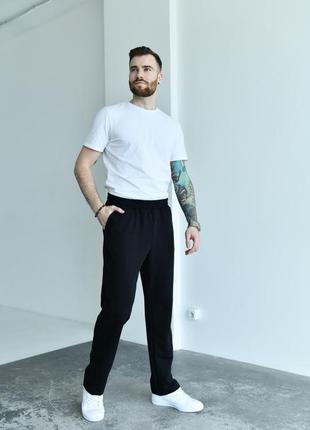 Черные спортивные штаны 48-66 г