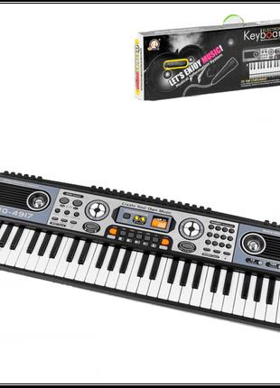 Дитячий синтезатор-піаніно 49 клавіш LED дисплей MQ 4917 з мік...