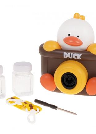 Детский Фотоаппарат для Мыльных Пузырей со Звуком Duck Bubble