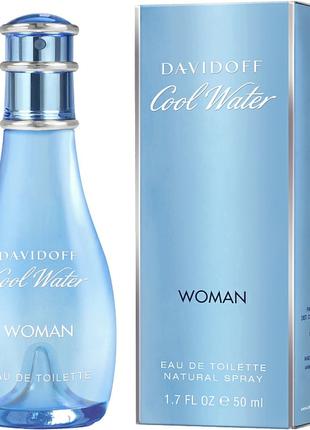 Туалетна вода жіноча Davidoff Cool Water Woman 50мл.