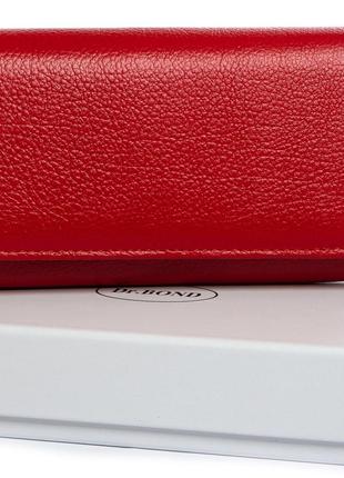 Женский кожаный кошелек Dr.Bond W502 красный натуральная кожа