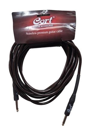 CORT CA525 BK Готовий інструментальний кабель 1/4" Jack - 1/4"...