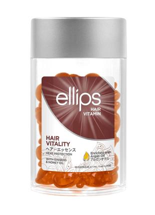 Восстанавливающие витамины-масло для волос с Женьшенем и Медом...