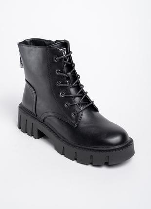 Ботинки женские 341353 р.39 (24,5) Fashion Черный