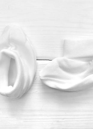 Однотонные пинетки Malena носочки для малышей 0-3 месяцев белый