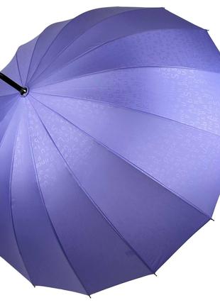 Женский зонт-трость на 16 спиц с принтом букв полуавтомат от ф...
