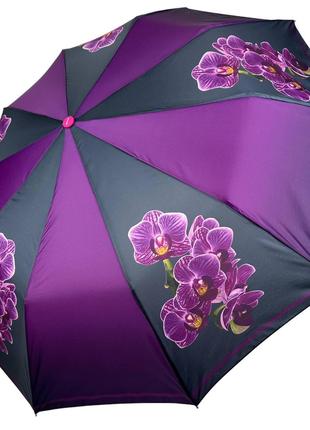 Женский складной зонт полуавтомат на 10 спиц от Toprain с прин...