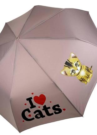 Детский складной зонт для девочек и мальчиков на 8 спиц "ICats...