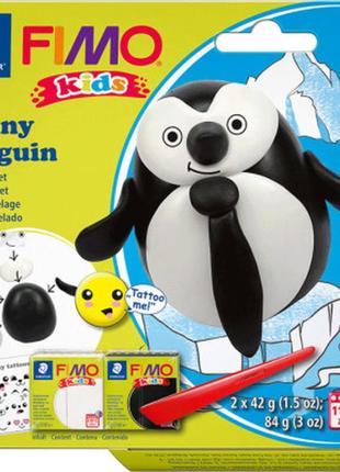 Набор для творчества fimo kids пингвинчик 2 цвета х 42 г (4007...