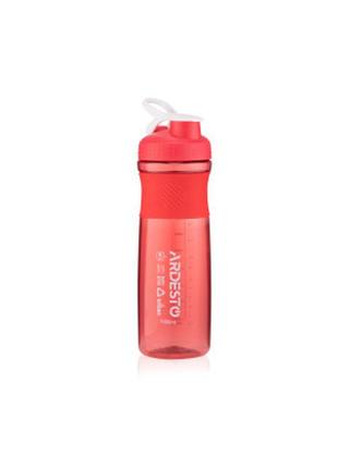 Бутылка для воды ardesto smart bottle 1000 мл red (ar2204tr)