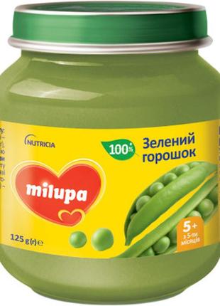 Дитяче пюре milupa зелений горошок для дітей від 5 місяців 125...