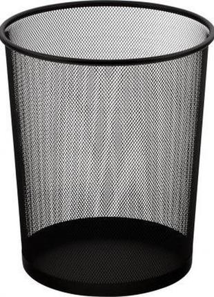 Корзина для бумаг buromax wire mesh, black 15 л (bm.6270-01)