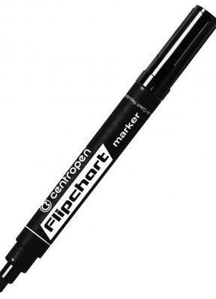 Маркер centropen flipchart 8560 1-4,6 мм, chisel tip, black (8...