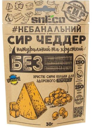 Сыр сушеный sneco чеддер 30 г (4823095814347)