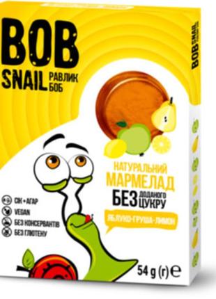 Мармелад bob snail яблуко-груша-лимон 54 г (4820219341123)