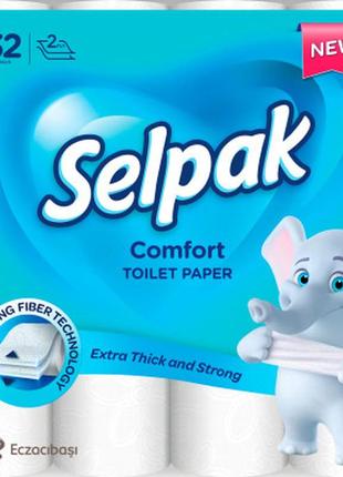 Туалетний папір selpak comfort 2 шари 32 рулони (8690530274471)